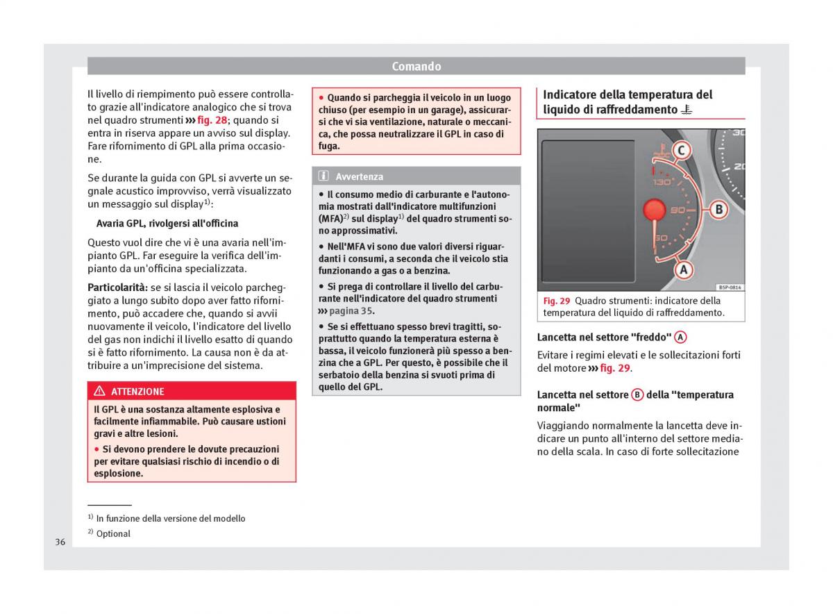 Seat Altea manuale del proprietario / page 38