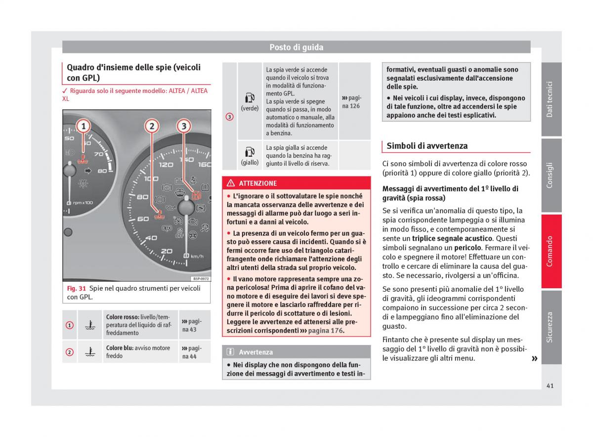 Seat Altea manuale del proprietario / page 43