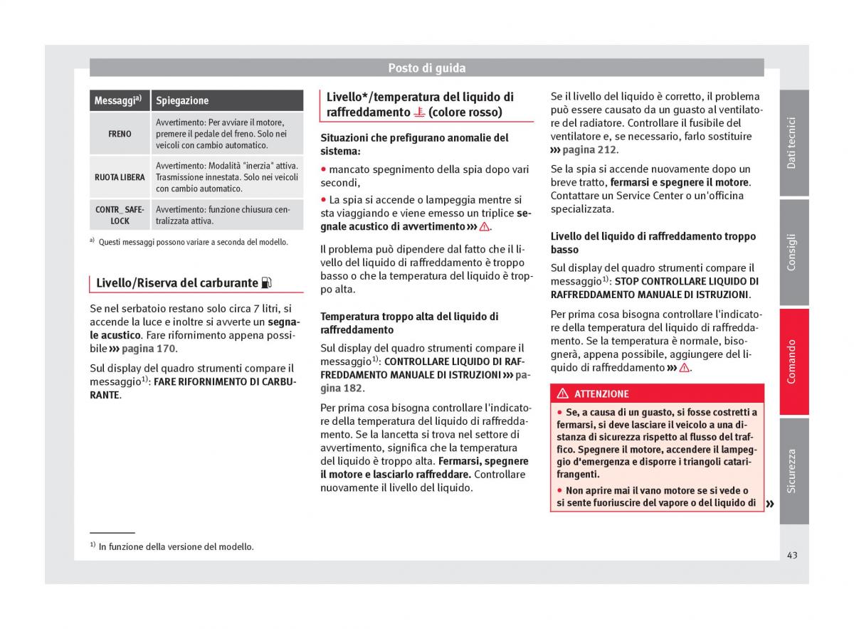 Seat Altea manuale del proprietario / page 45