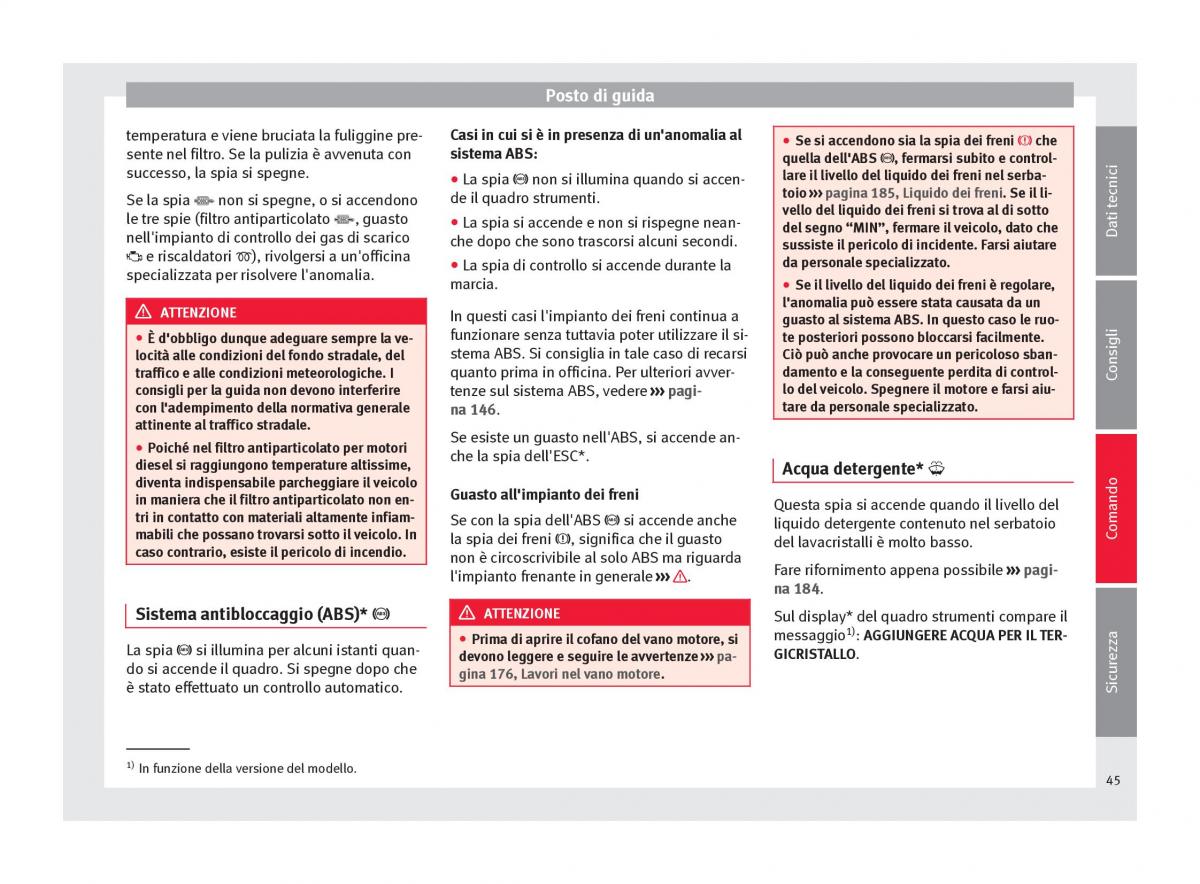 Seat Altea manuale del proprietario / page 47