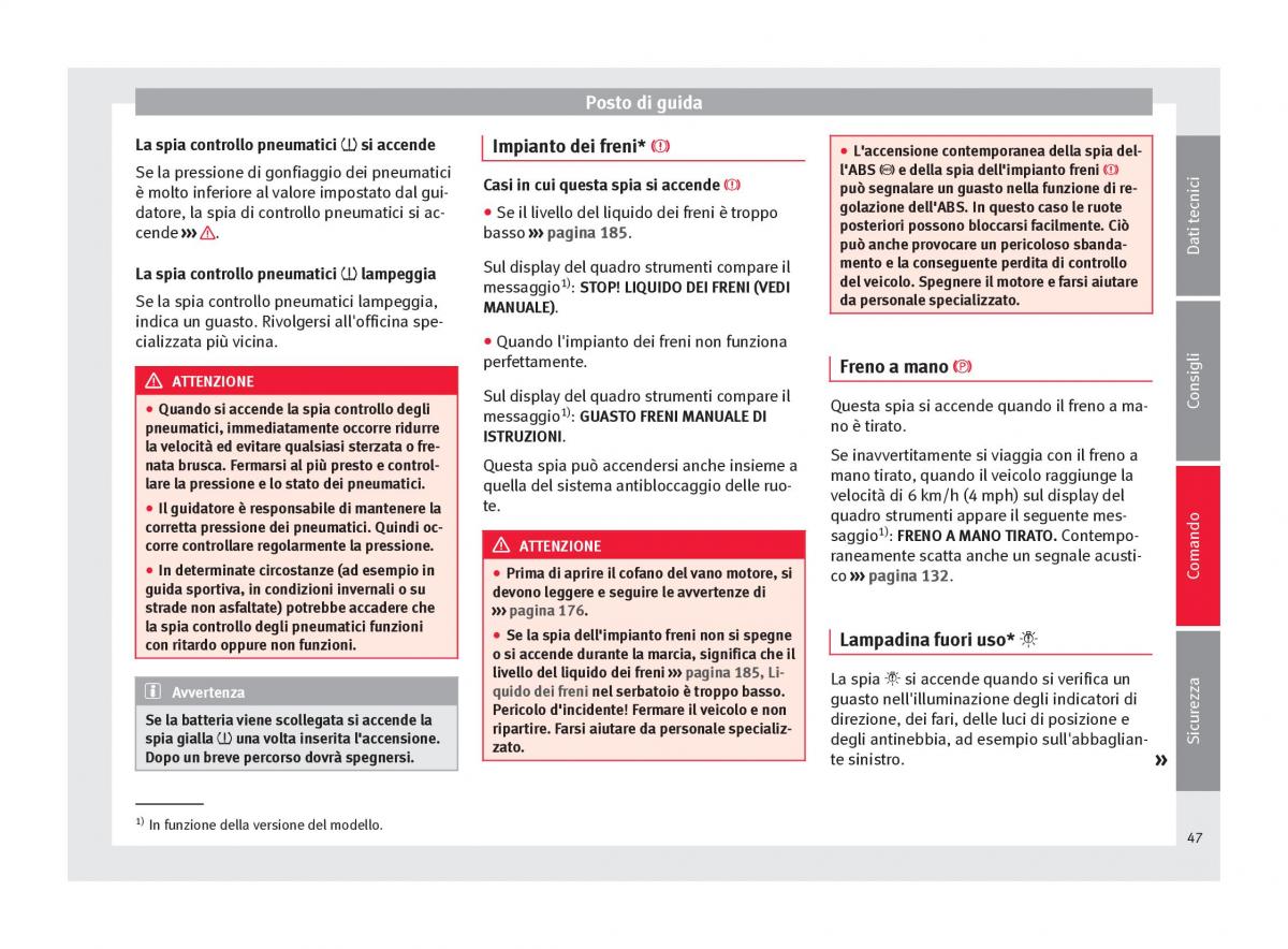 Seat Altea manuale del proprietario / page 49