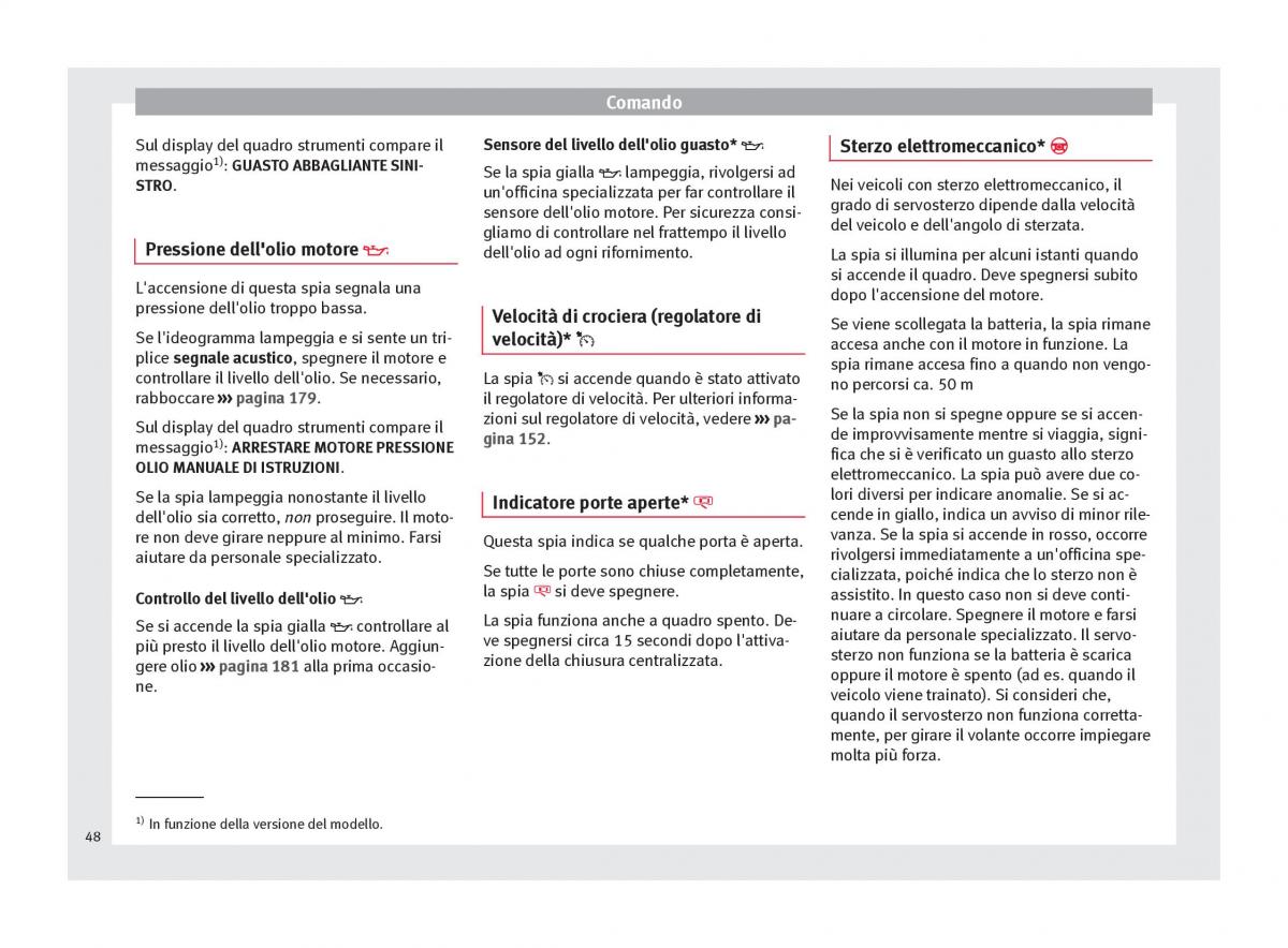 Seat Altea manuale del proprietario / page 50