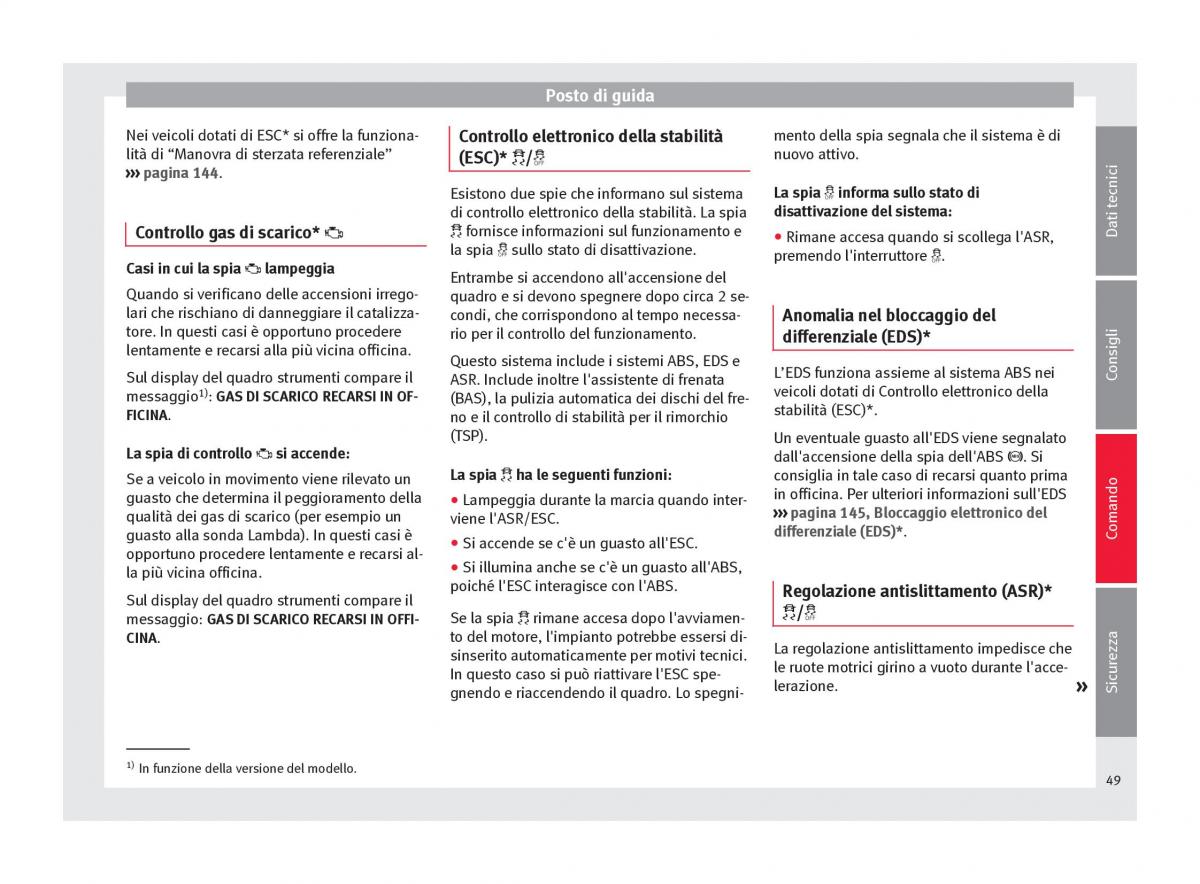 Seat Altea manuale del proprietario / page 51