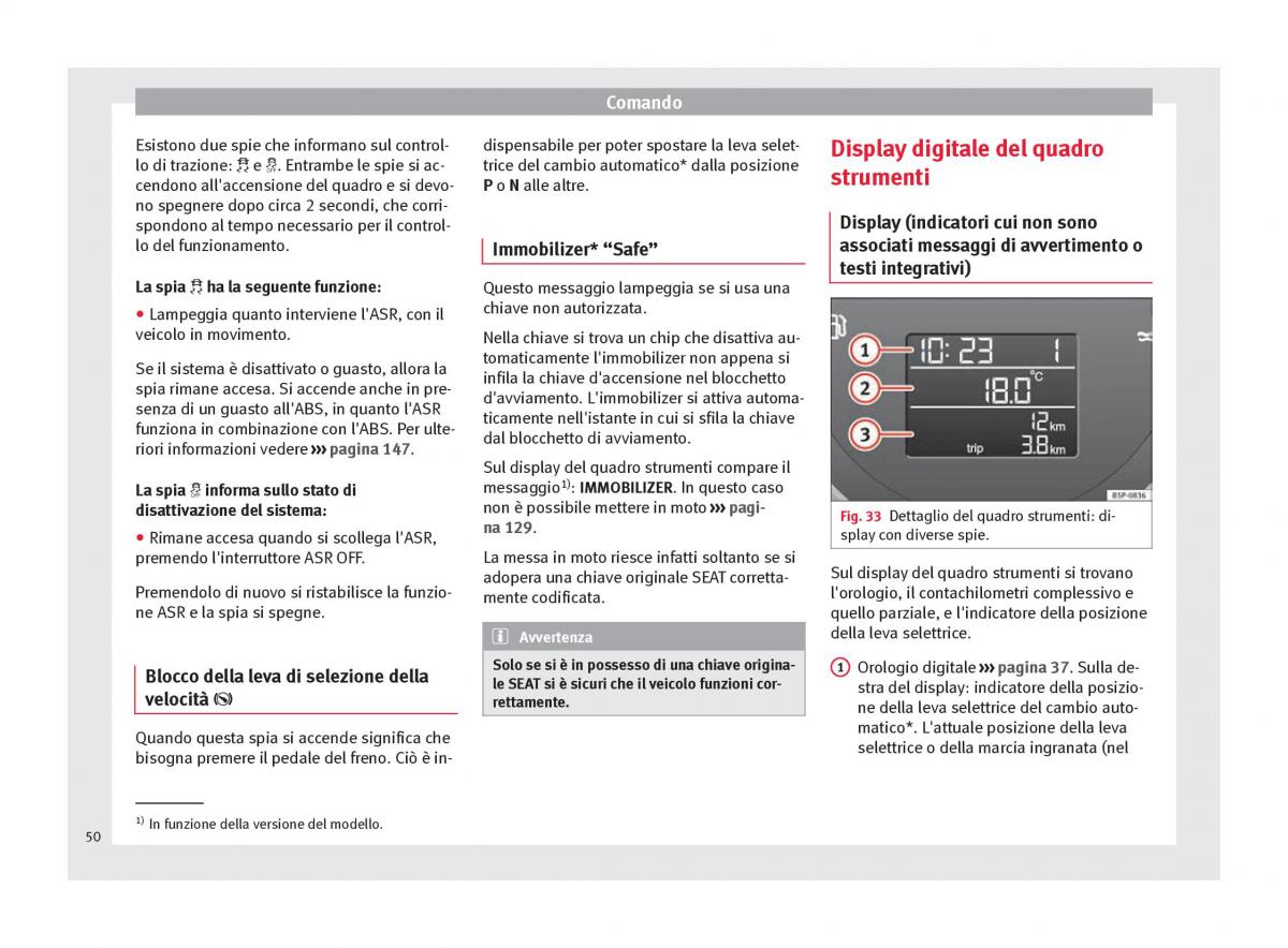 Seat Altea manuale del proprietario / page 52