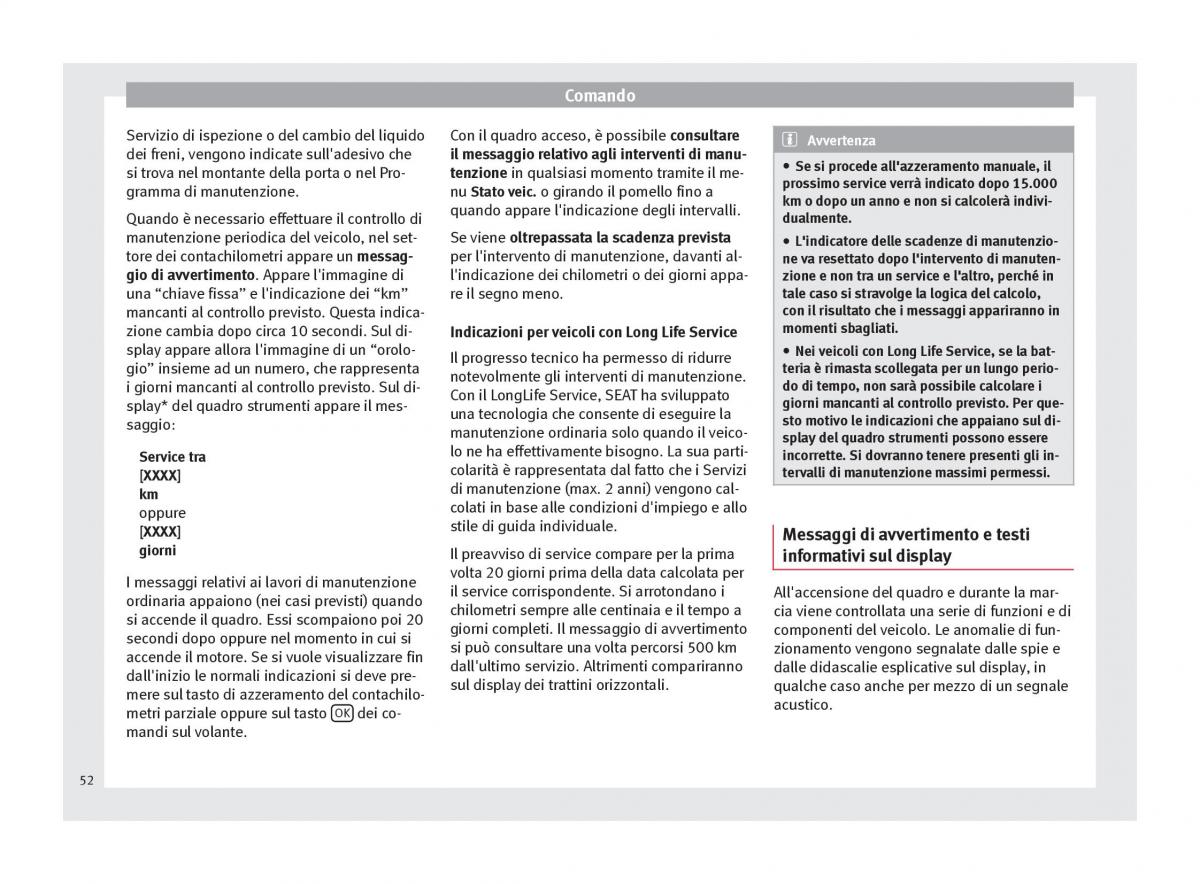 Seat Altea manuale del proprietario / page 54