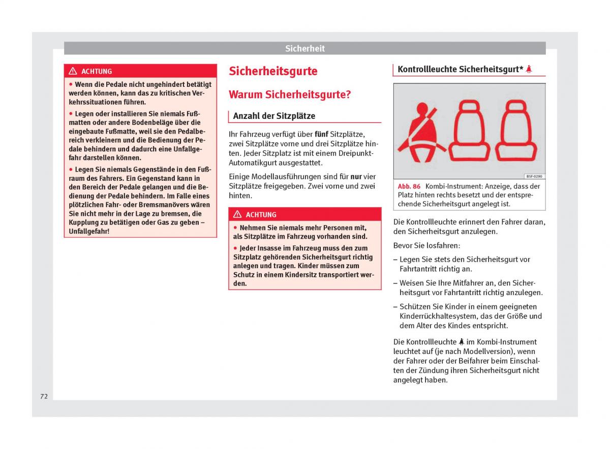 Seat Ateca Handbuch / page 74