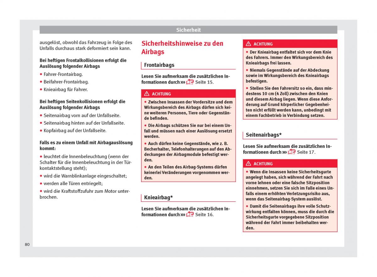 Seat Ateca Handbuch / page 82