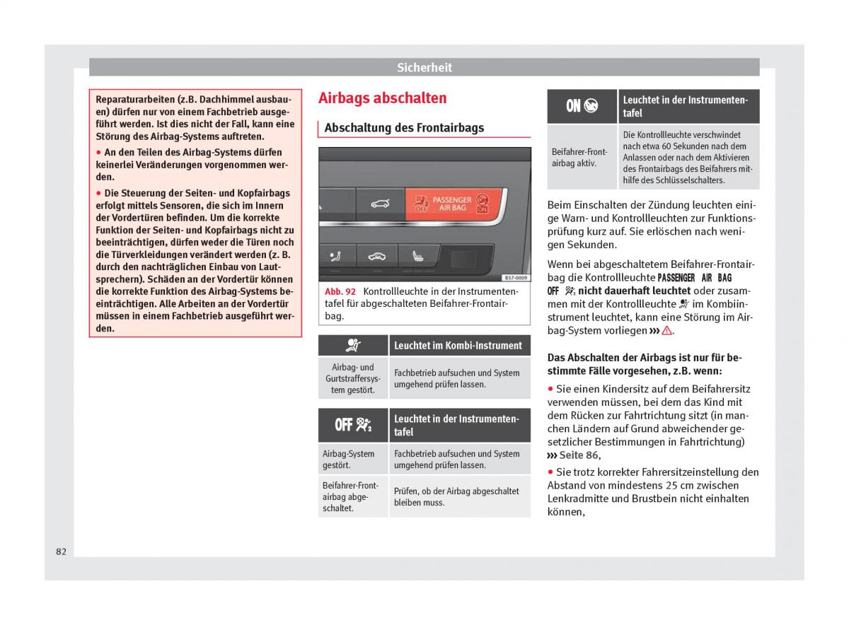 Seat Ateca Handbuch / page 84