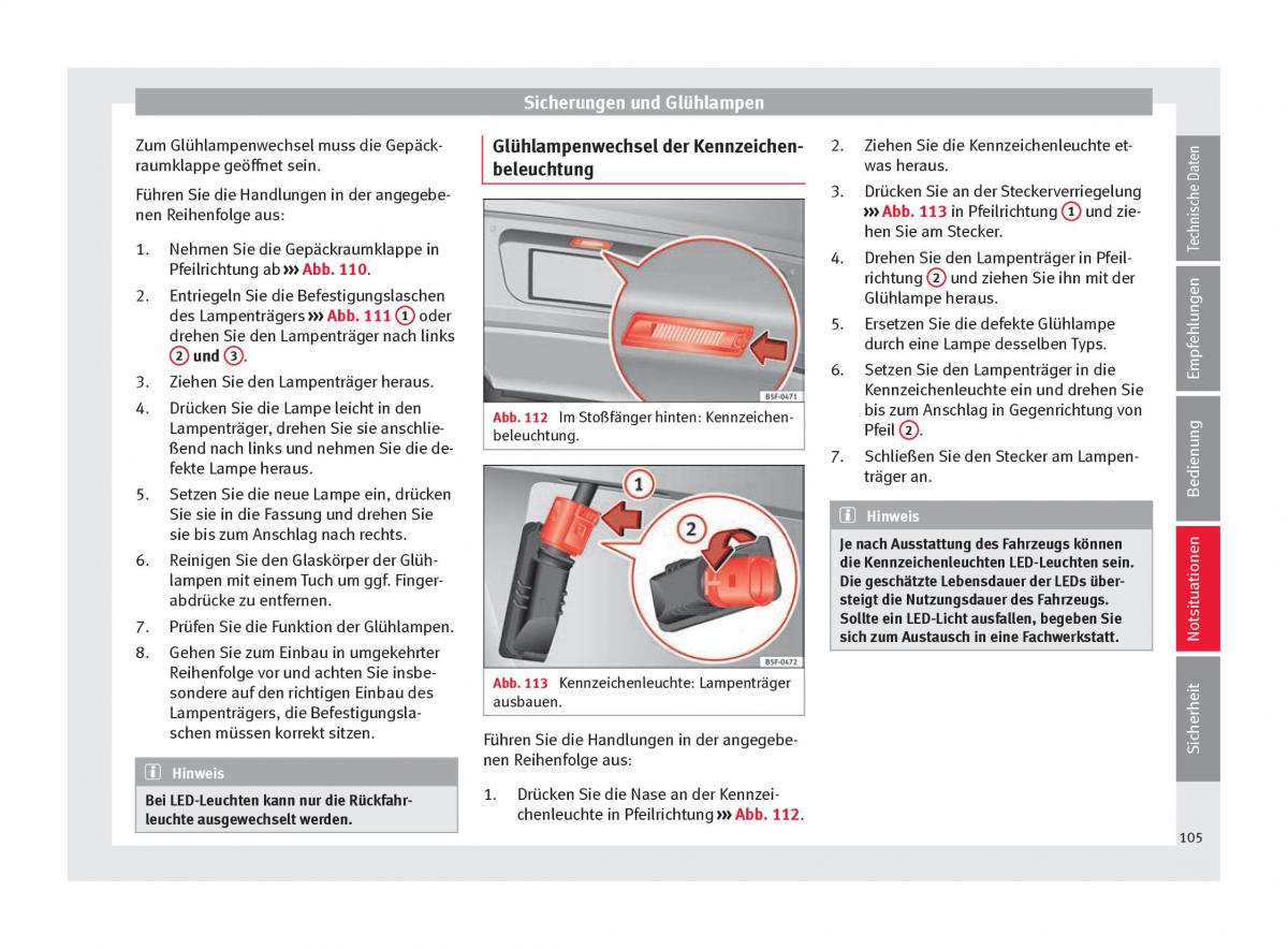 Seat Ateca Handbuch / page 107