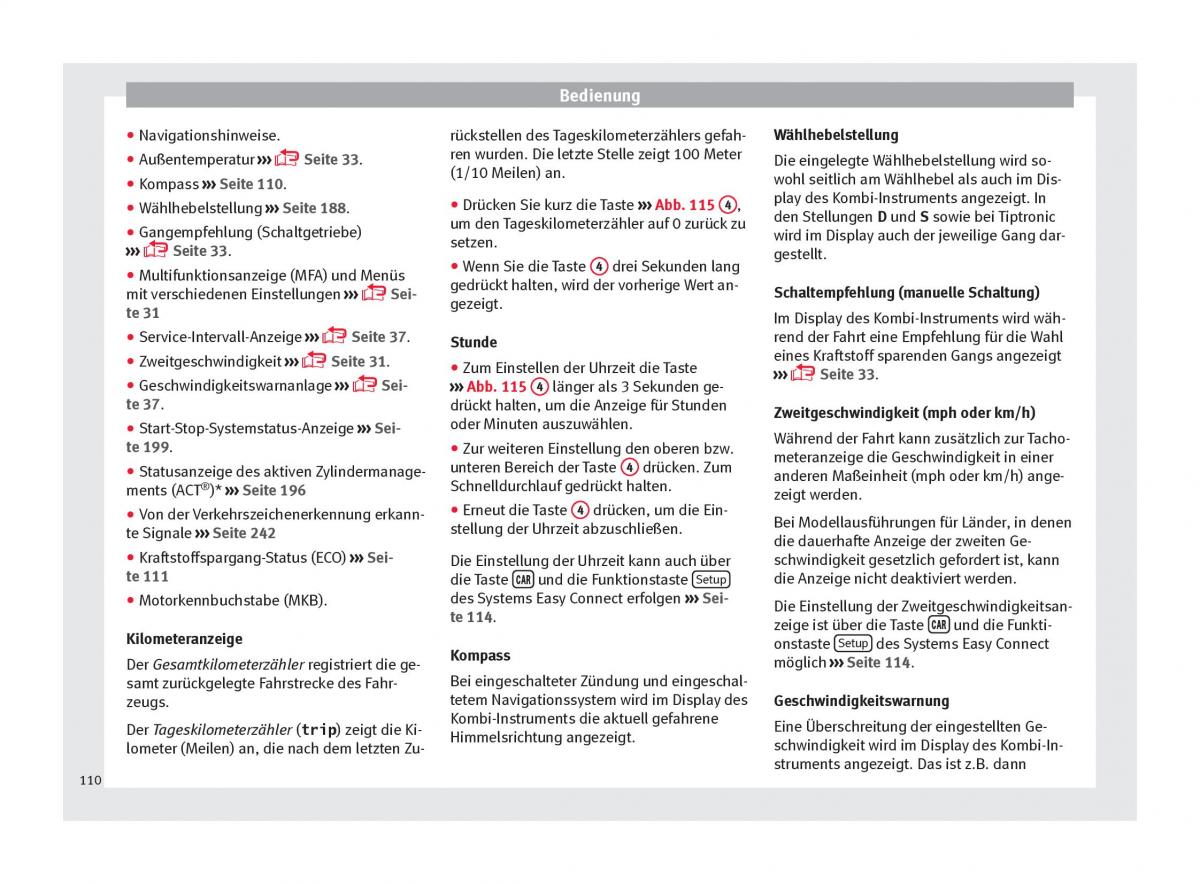 Seat Ateca Handbuch / page 112