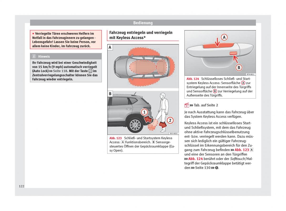 Seat Ateca Handbuch / page 124