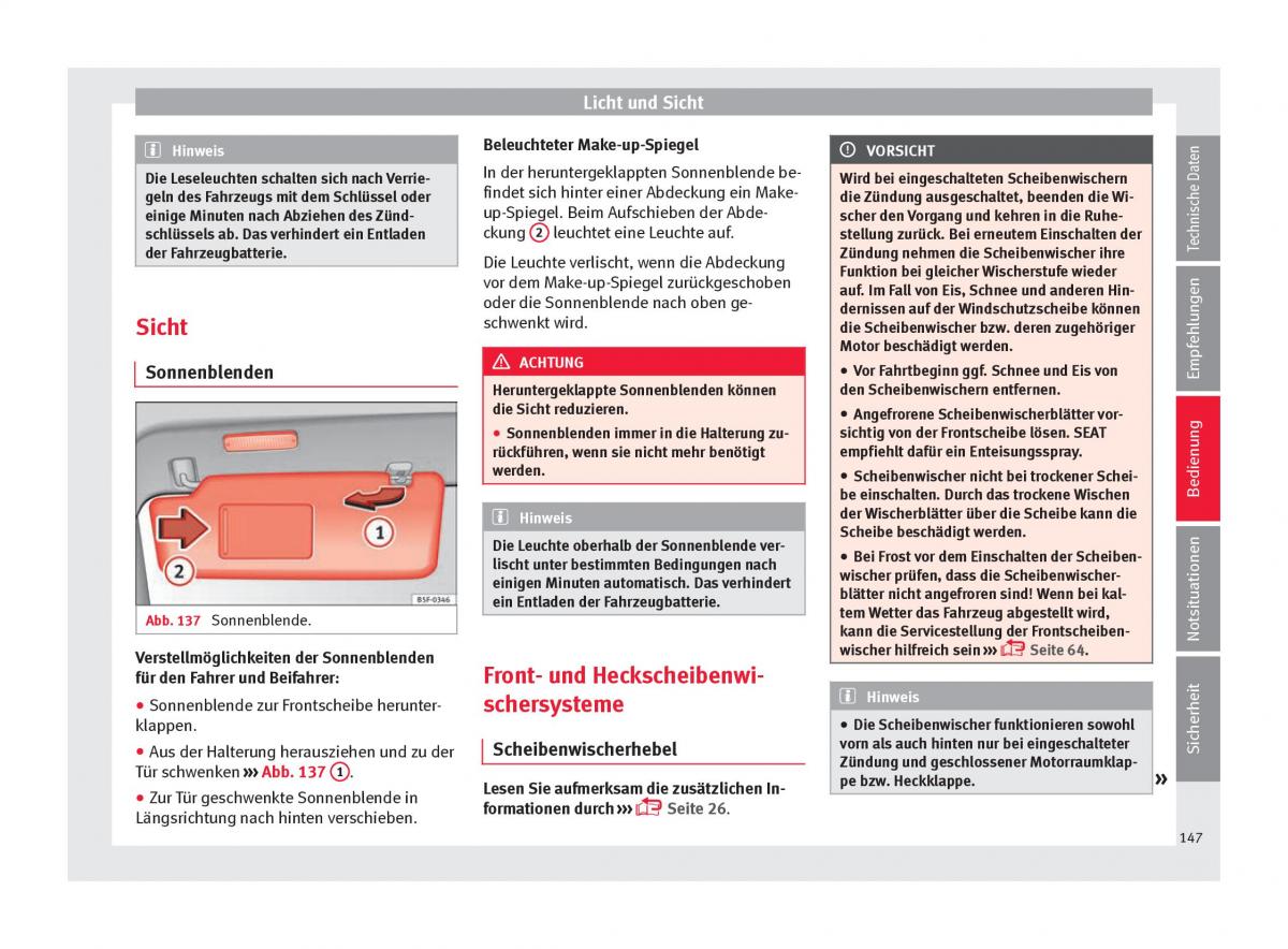 Seat Ateca Handbuch / page 149