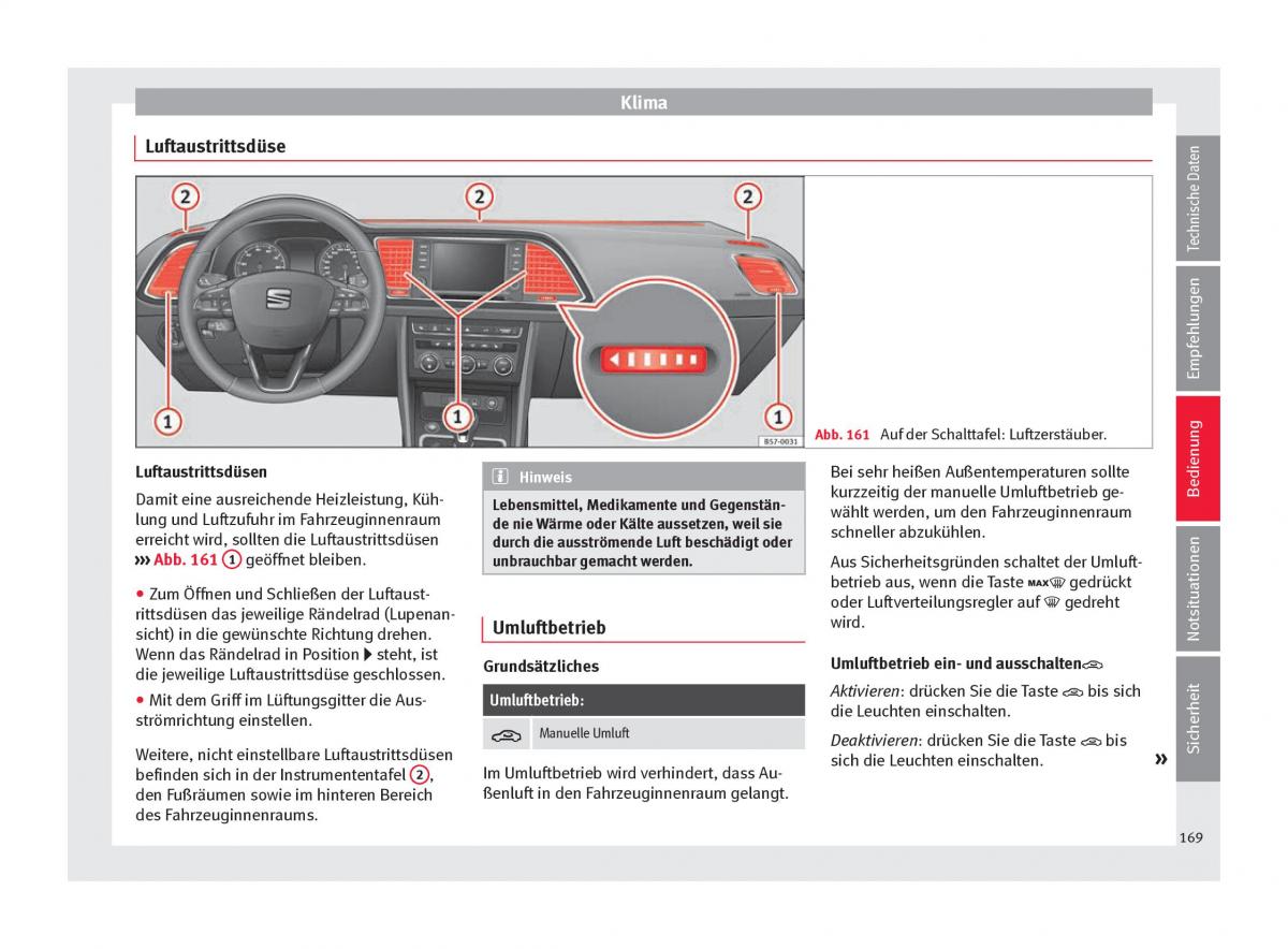 Seat Ateca Handbuch / page 171