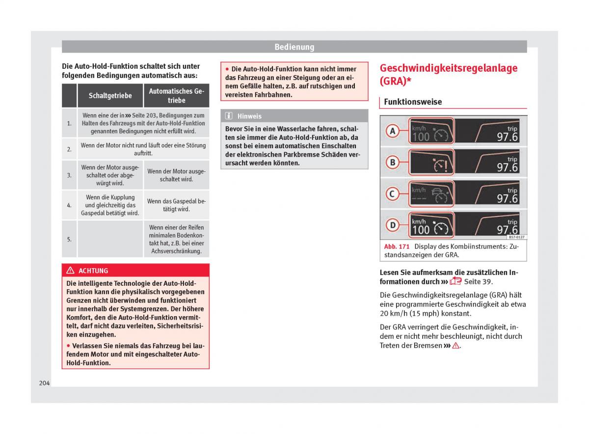 Seat Ateca Handbuch / page 206