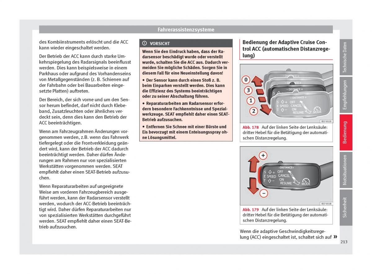 Seat Ateca Handbuch / page 215