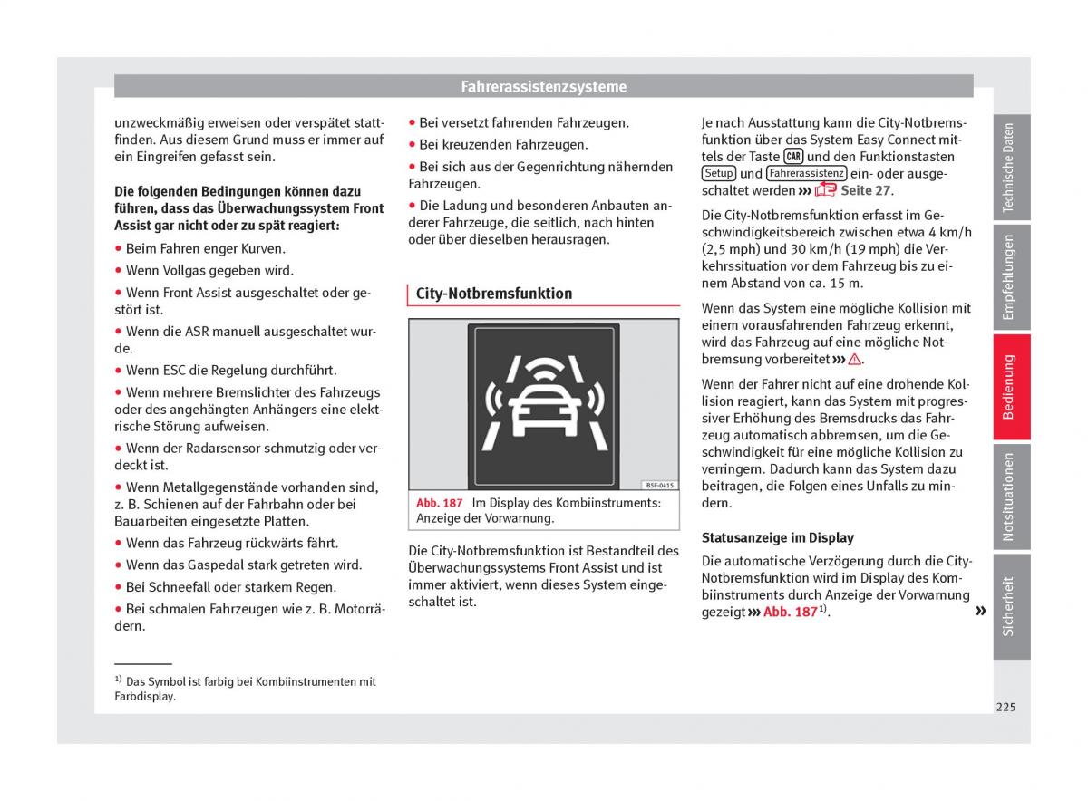 Seat Ateca Handbuch / page 227