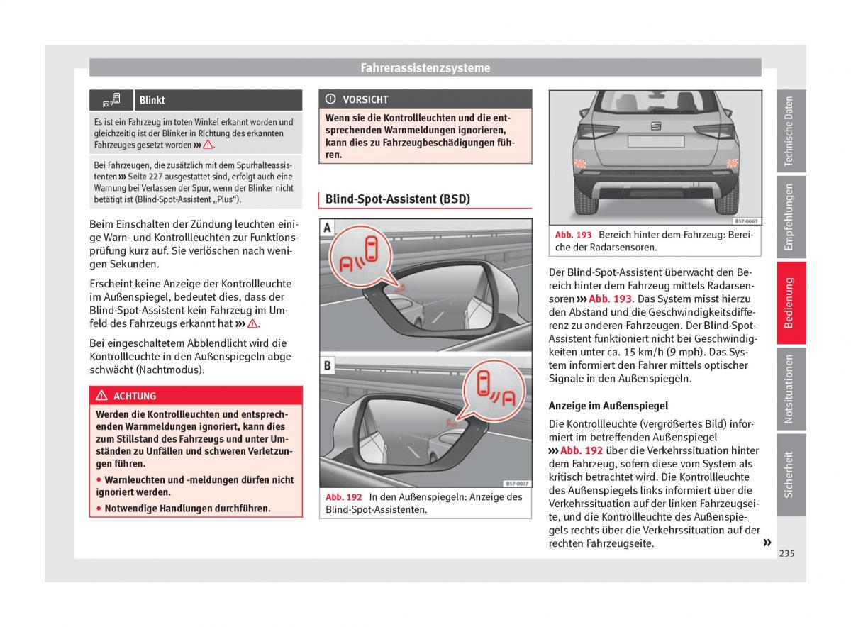 Seat Ateca Handbuch / page 237