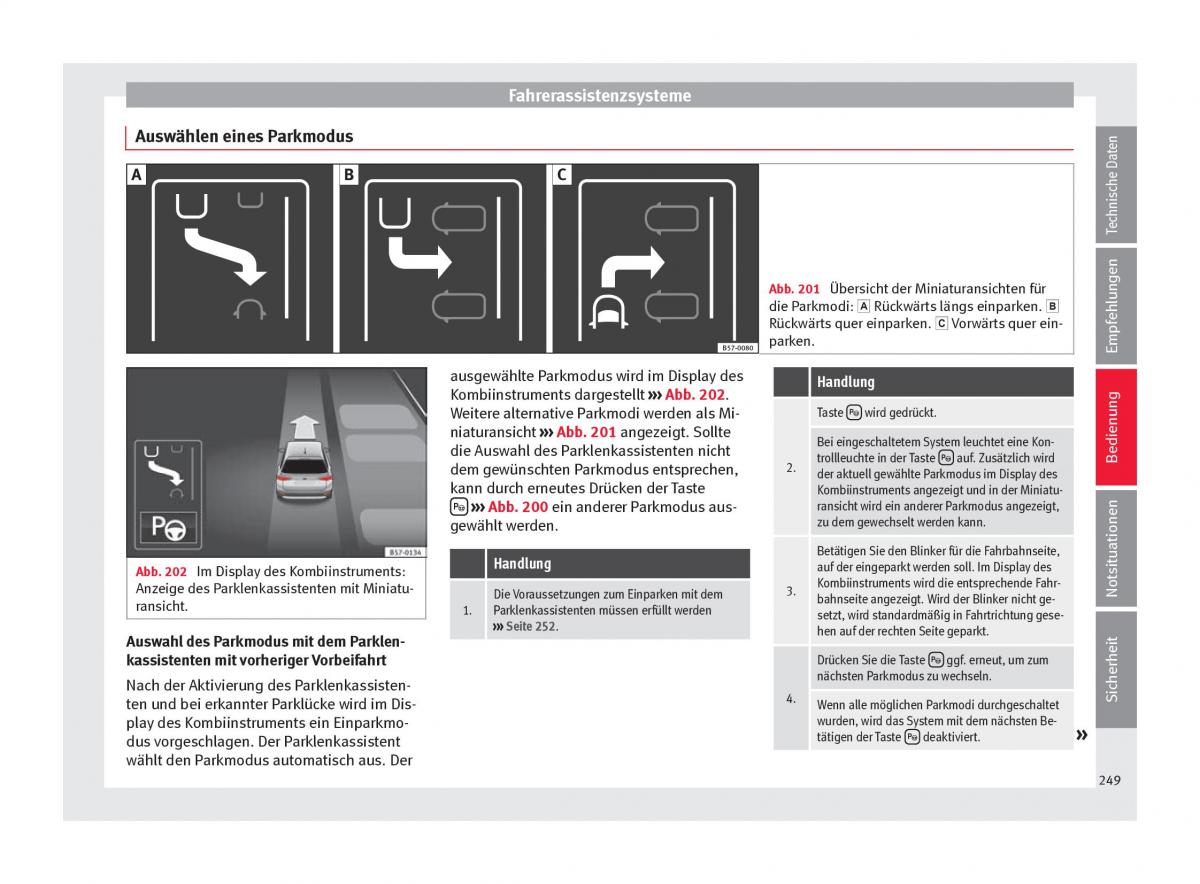 Seat Ateca Handbuch / page 251