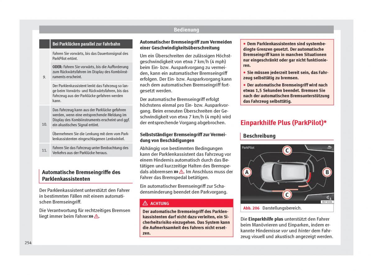 Seat Ateca Handbuch / page 256