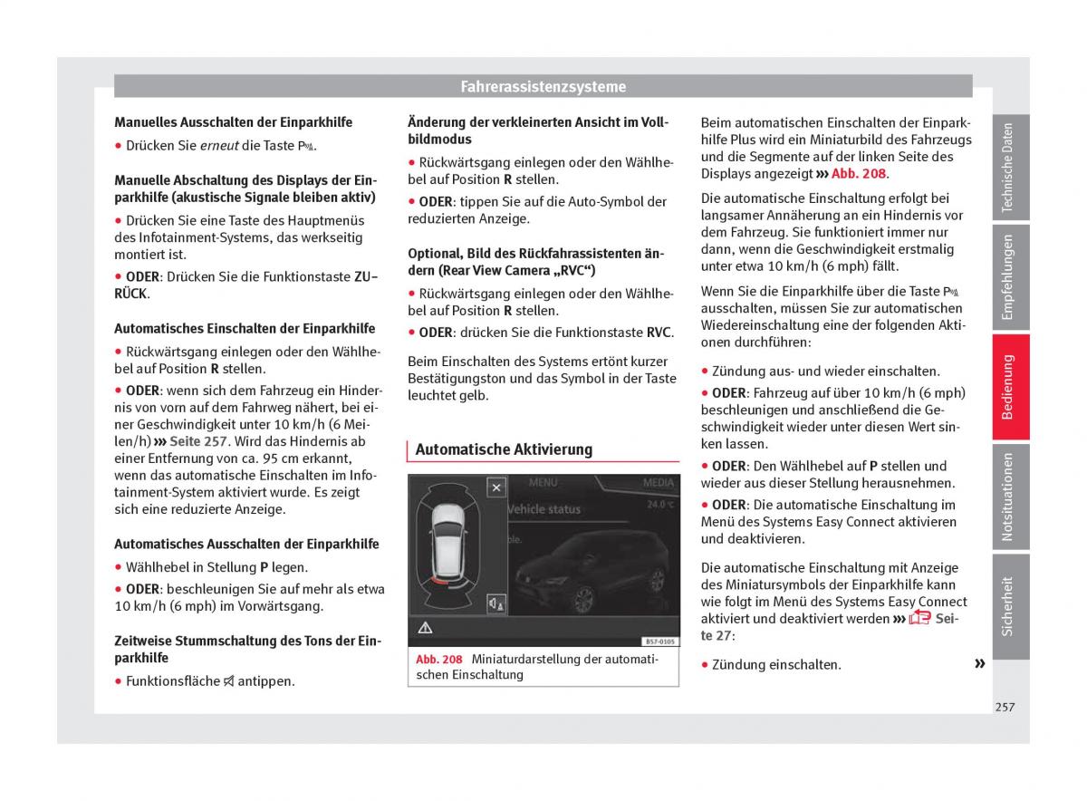 Seat Ateca Handbuch / page 259