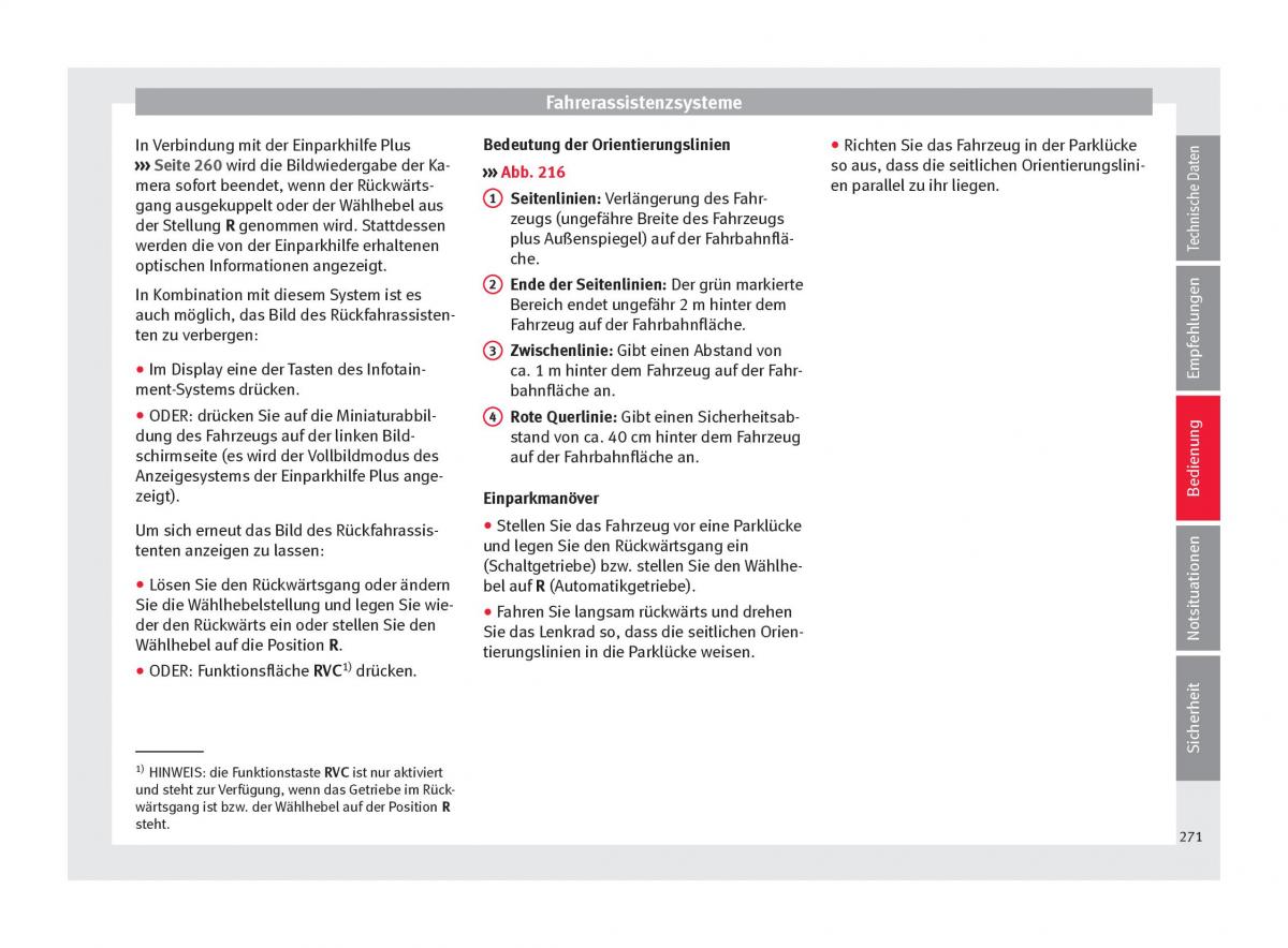 Seat Ateca Handbuch / page 273