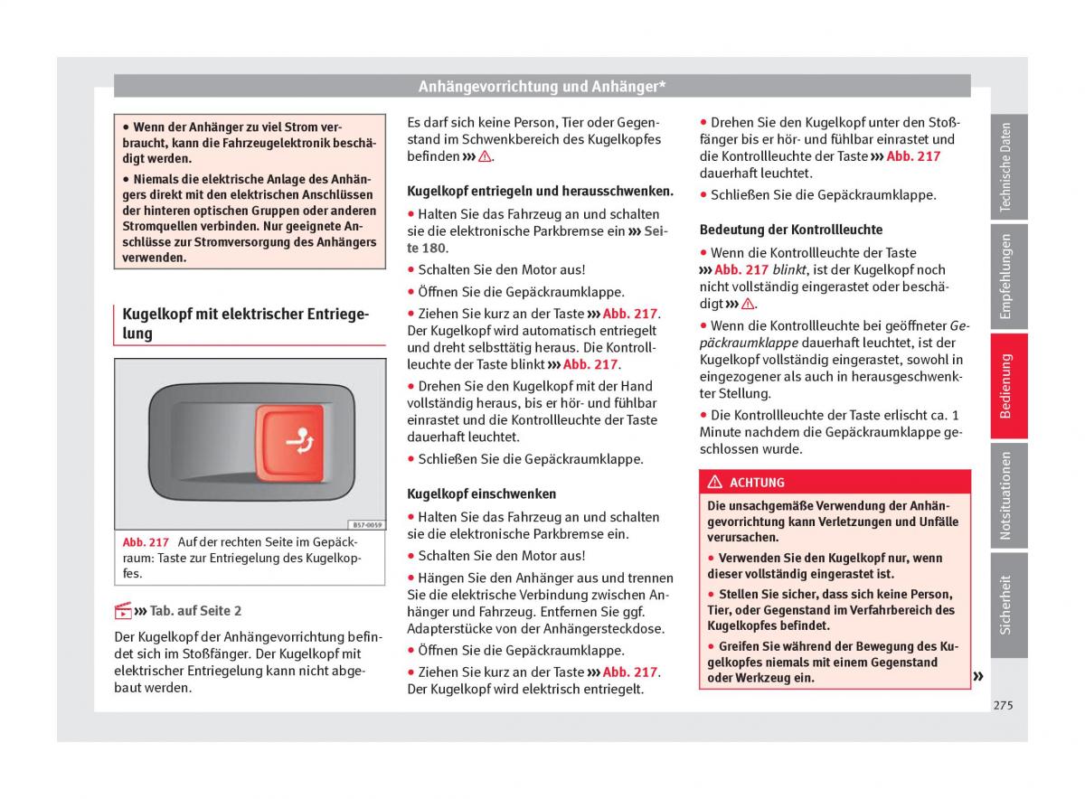 Seat Ateca Handbuch / page 277