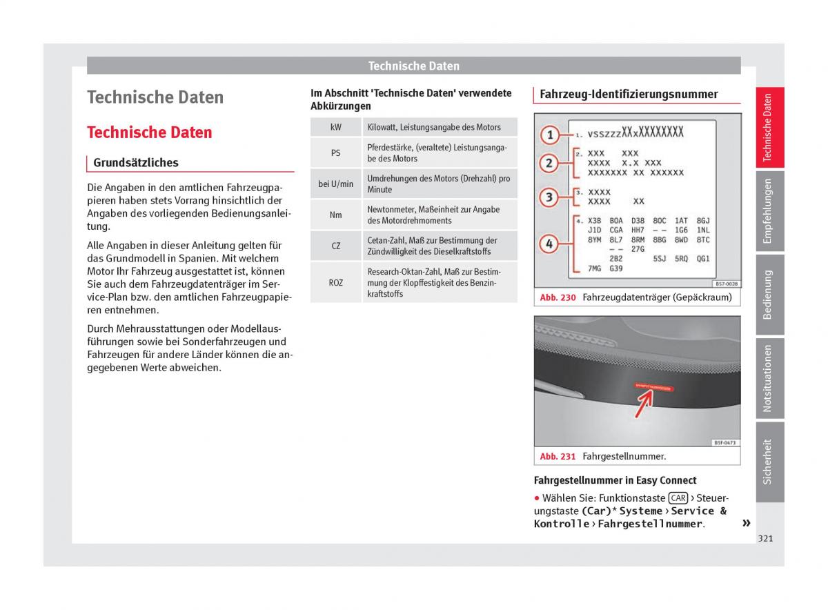 Seat Ateca Handbuch / page 323