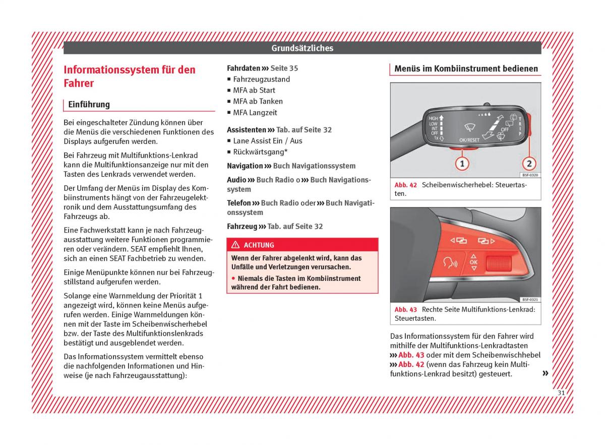 Seat Ateca Handbuch / page 33