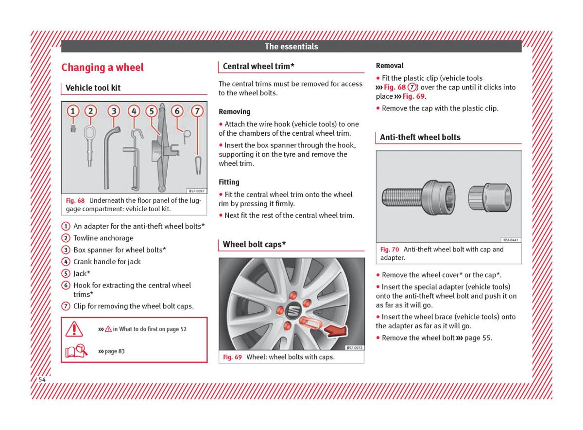 Seat Ateca owners manual / page 56