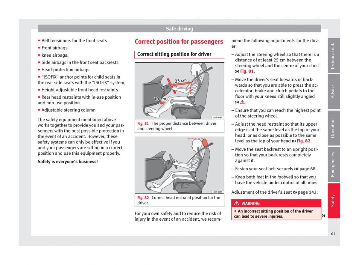 Seat Ateca owners manual / page 65