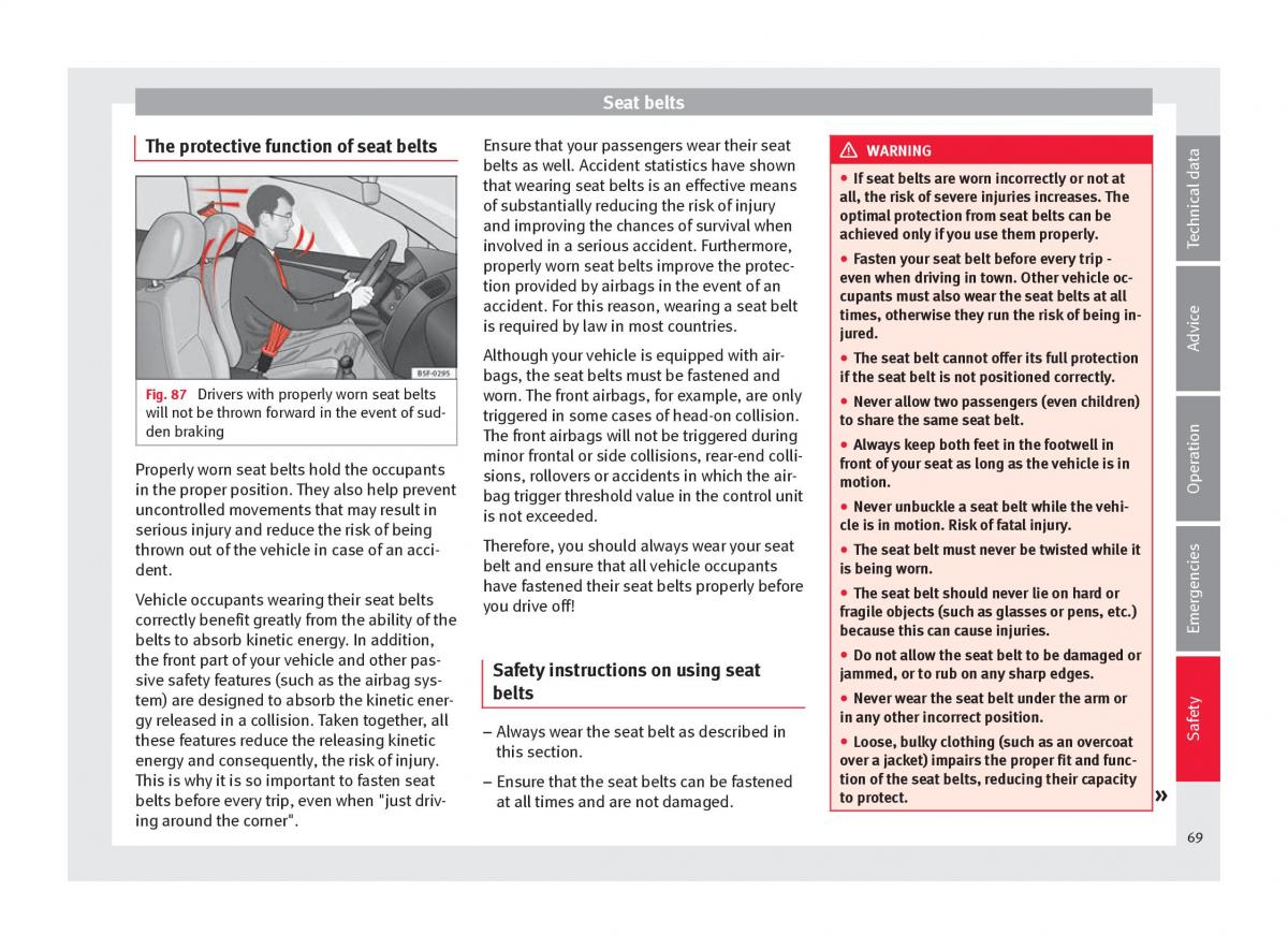 Seat Ateca owners manual / page 71