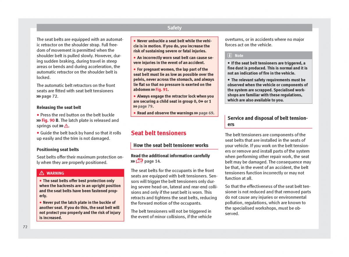 Seat Ateca owners manual / page 74