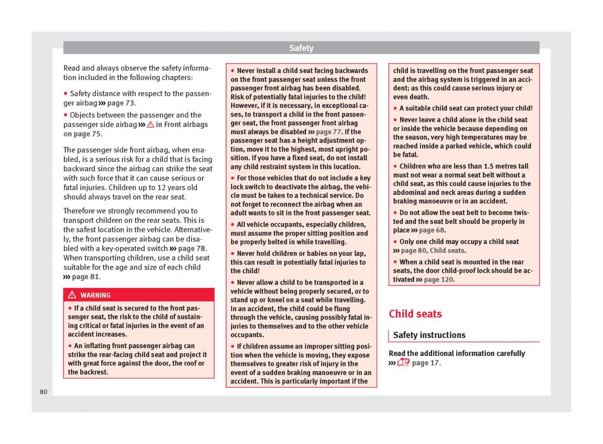 Seat Ateca owners manual / page 82