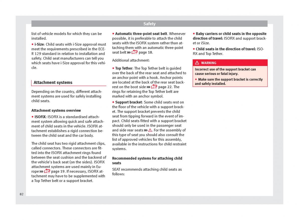 Seat Ateca owners manual / page 84