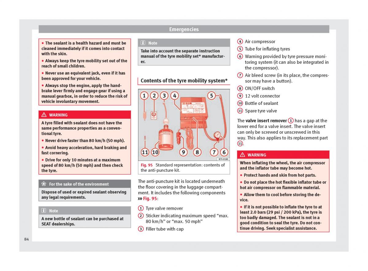 Seat Ateca owners manual / page 86