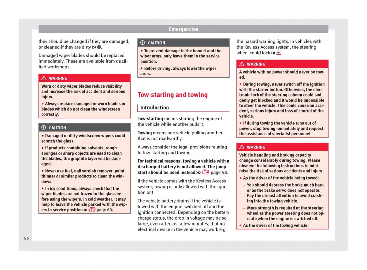 Seat Ateca owners manual / page 88