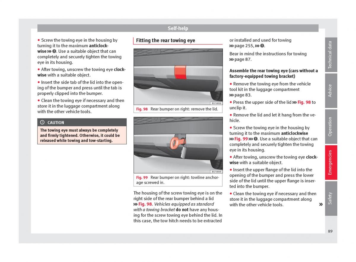 Seat Ateca owners manual / page 91