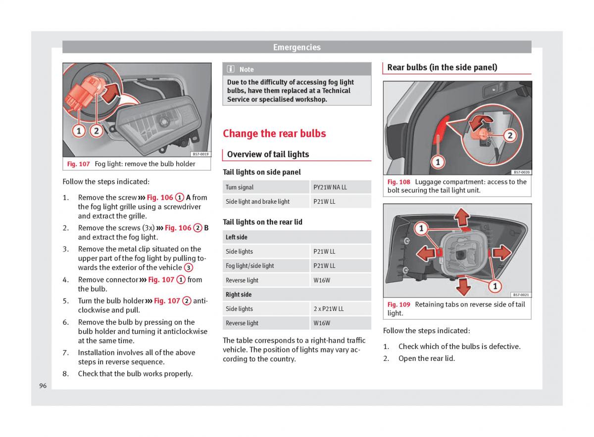 Seat Ateca owners manual / page 98