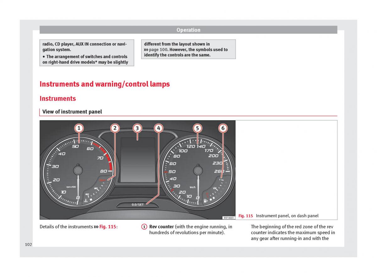 Seat Ateca owners manual / page 104