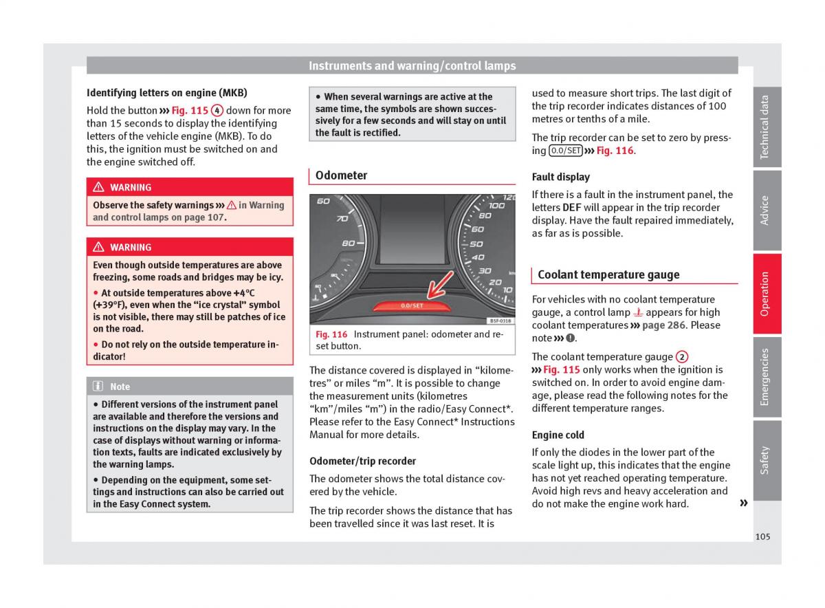 Seat Ateca owners manual / page 107