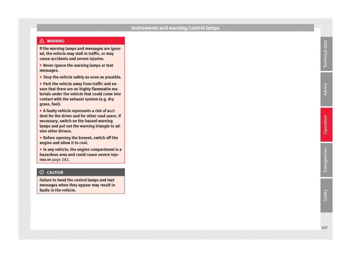 Seat Ateca owners manual / page 109