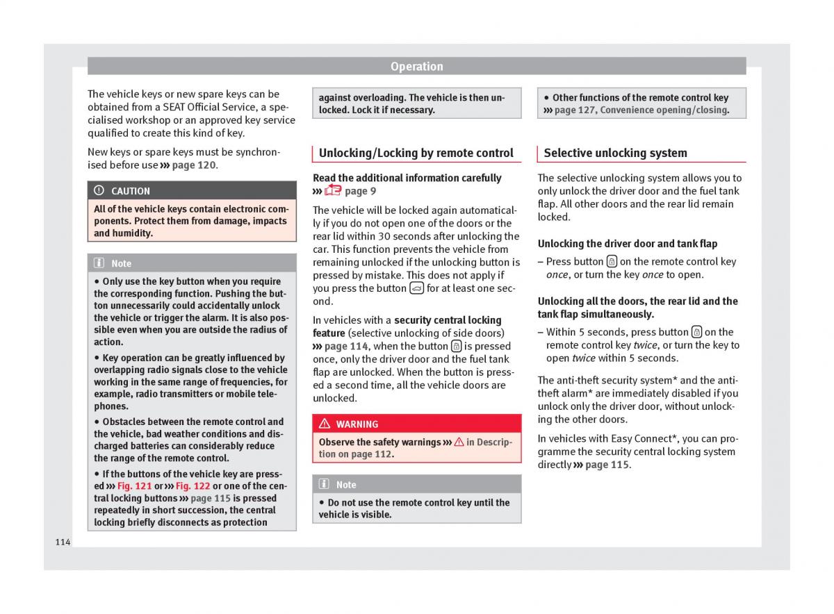 Seat Ateca owners manual / page 116