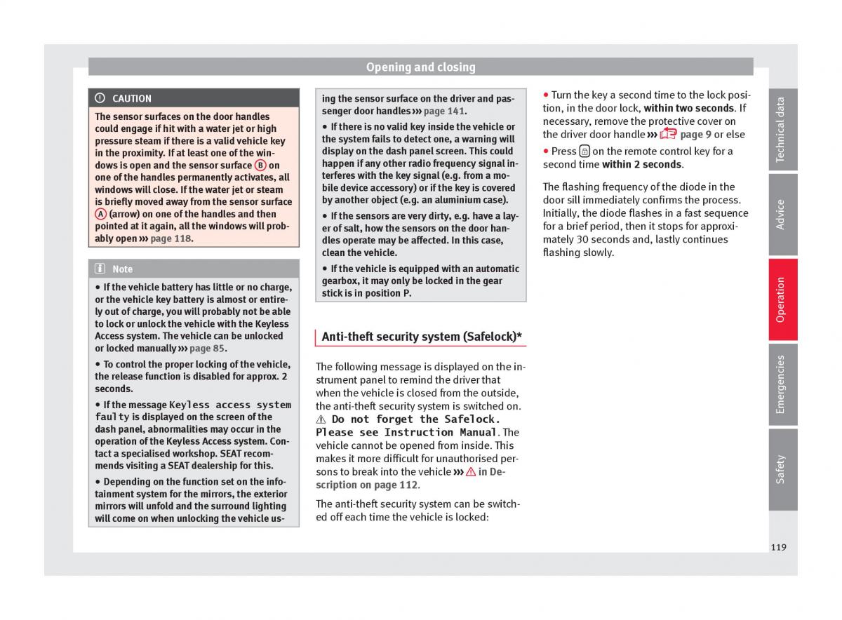 Seat Ateca owners manual / page 121