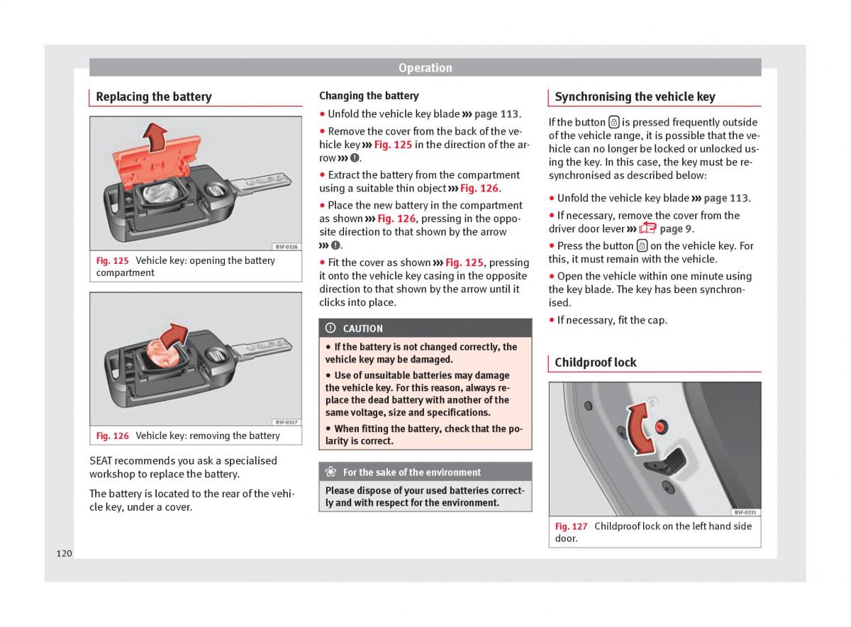 Seat Ateca owners manual / page 122