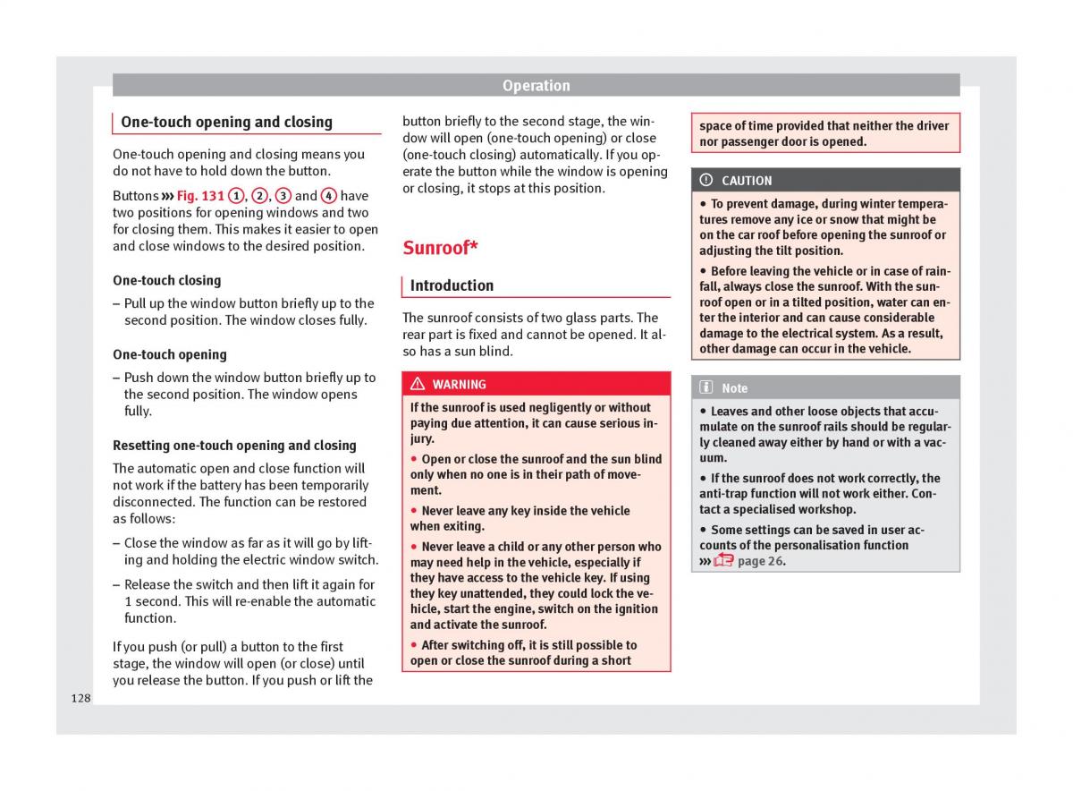 Seat Ateca owners manual / page 130