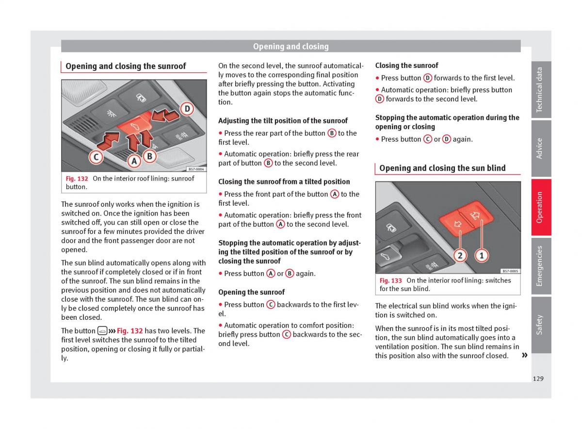 Seat Ateca owners manual / page 131