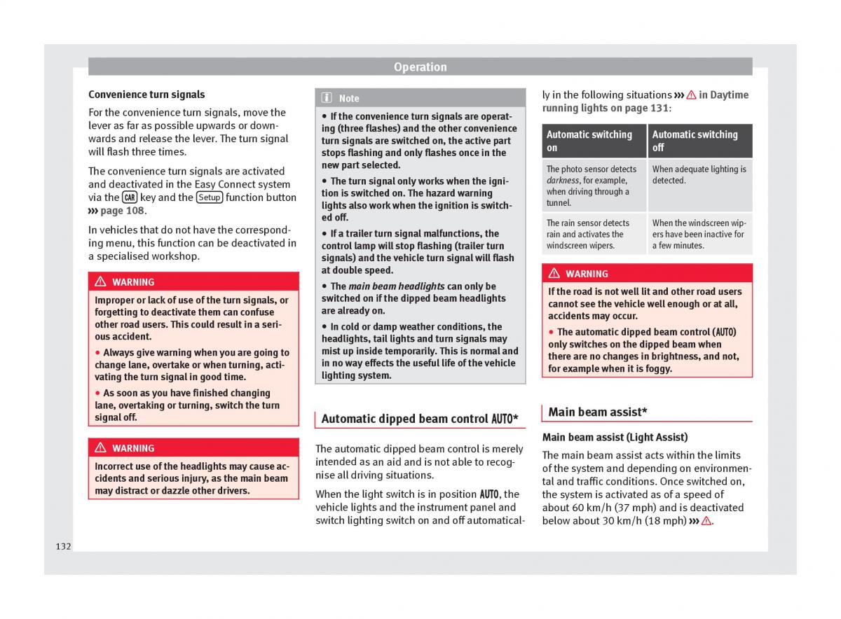 Seat Ateca owners manual / page 134