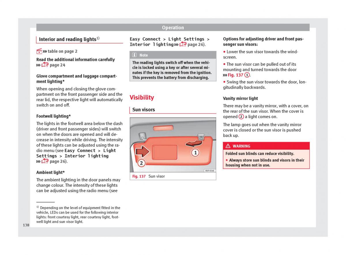 Seat Ateca owners manual / page 140