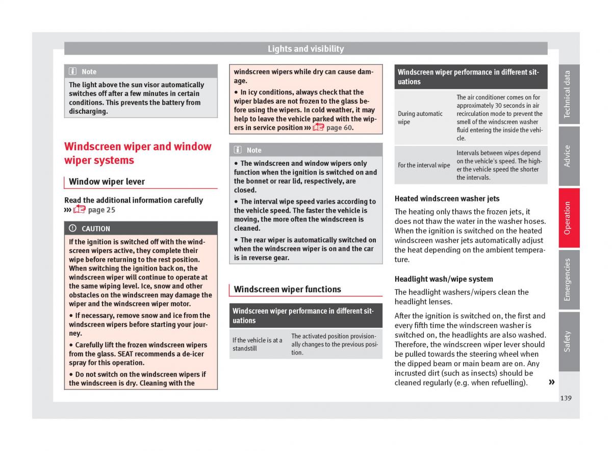 Seat Ateca owners manual / page 141