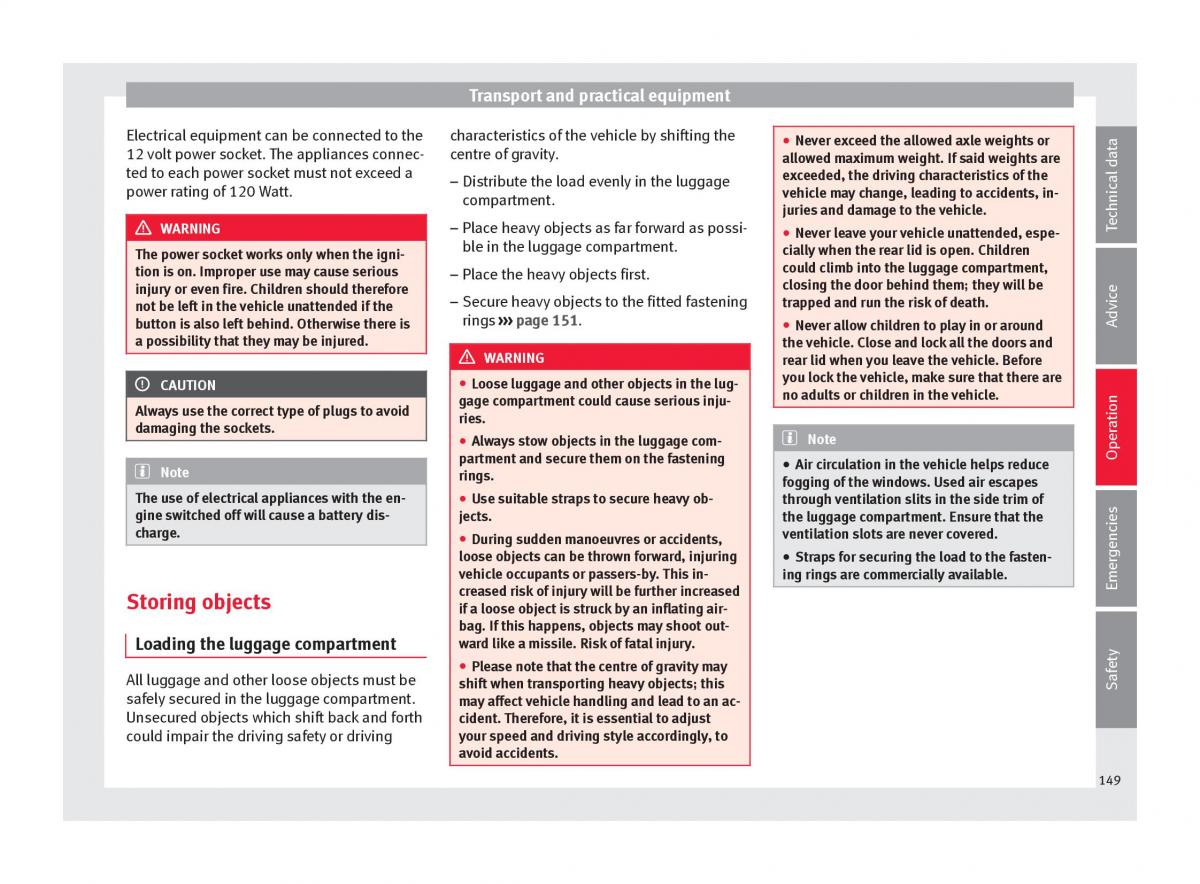 Seat Ateca owners manual / page 151